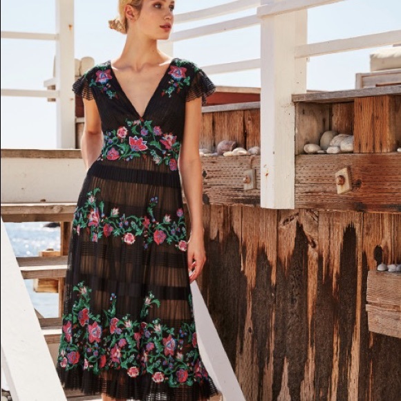 Tadashi Shoji Dresses & Skirts - SOLD ON EBAY | Tadashi Shoji Pleated Tulle Dress